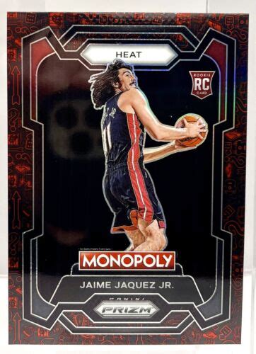 Monopoly Prizm Nba Jaime Jaquez Jr Red Icons Sp Rc Heat