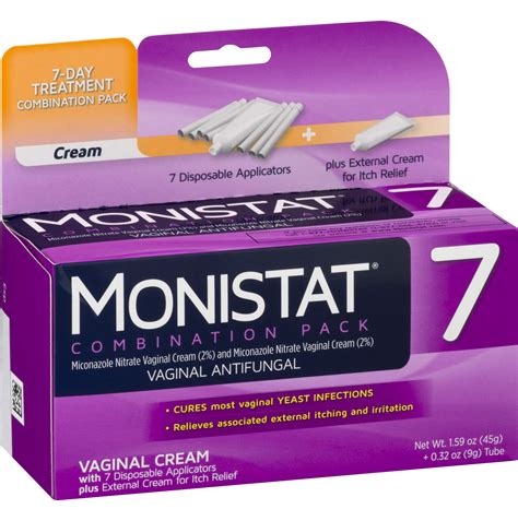 Monistat 7 Day Yeast Infection Treatment Cream External Itch Relief Cream Buy Online In