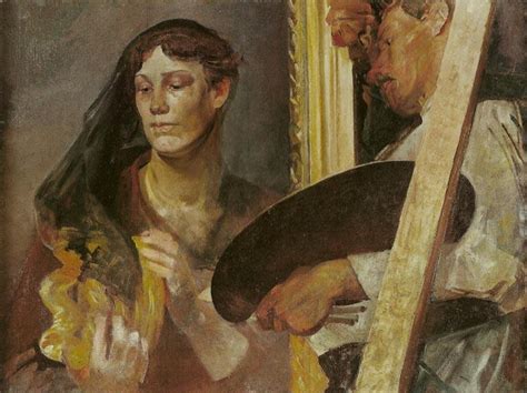 Reproducciones De Arte En Frente Del Modelo De Jacek Malczewski