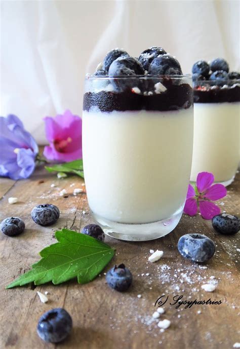 Panna Cotta Aux Myrtilles Sysypastries Myrtille Panna Cotta