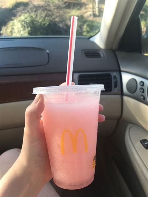 Mcdonalds Frozen Pink Lemonade Refreshing Road Trip Aesthetic