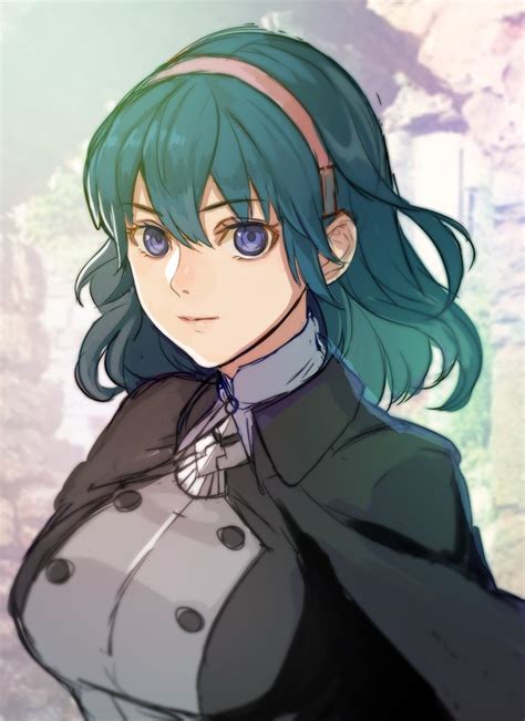 Safebooru 1girl Blue Eyes Blue Hair Byleth Byleth Female Cape Fire