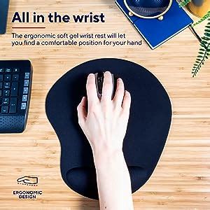 Trust Bigfoot Xl Mouse Mat With Wrist Support Ergonomic Mouse Pad