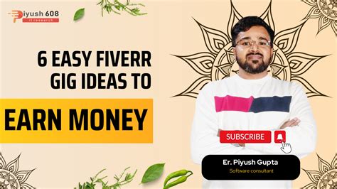 6 Easy Fiverr Gig Ideas To Earn Money