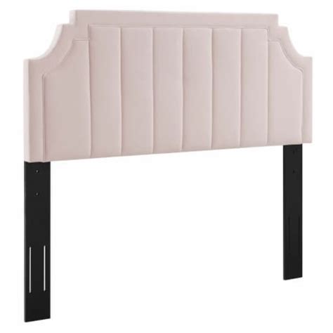 Alyona Channel Tufted Performance Velvet Twin Headboard Pink 3x39x25