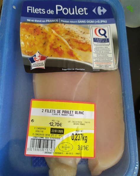 Filets De Poulet Carrefour