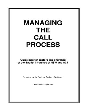 Fillable Online Guidelines For Pastors And Churches Fax Email Print