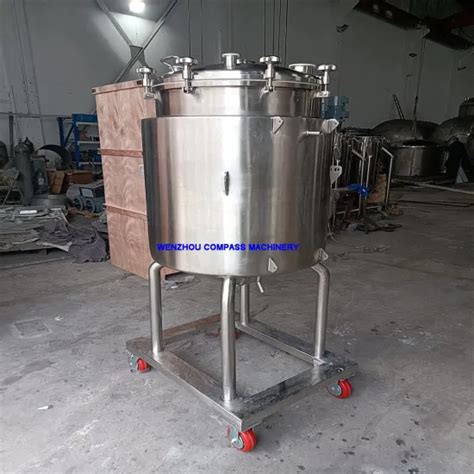 L Stainless Steel Sanitary Heater Jacketed Storage Tank For Honey