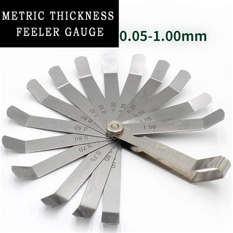 Buy Pack Stainless Steel Feeler Gauge Set Blades Mm Dual