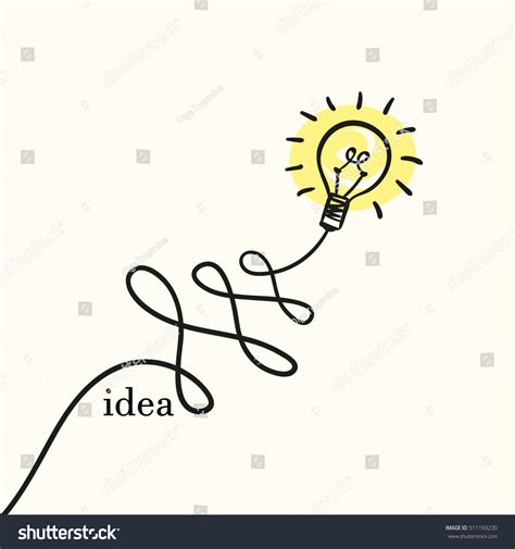 Creative Concept Idea Light Bulb On Stock Vector Royalty Free 511193230 Shutterstock