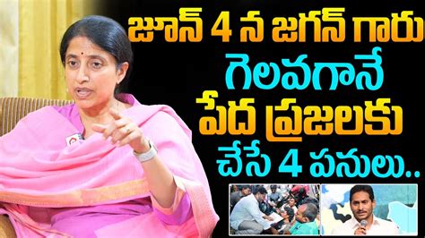 Ys Bharathi Exclusive Interview Ys Bharathi About On Ys Jagan After