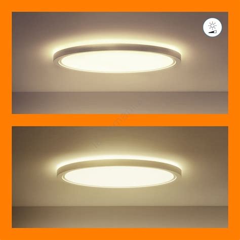 Wiz Led Rgb Dimbar Taklampa Superslim Led W V Wi Fi Vit Lampmani