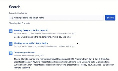 Search For Pages Posts And Other Items Confluence Cloud Atlassian Support