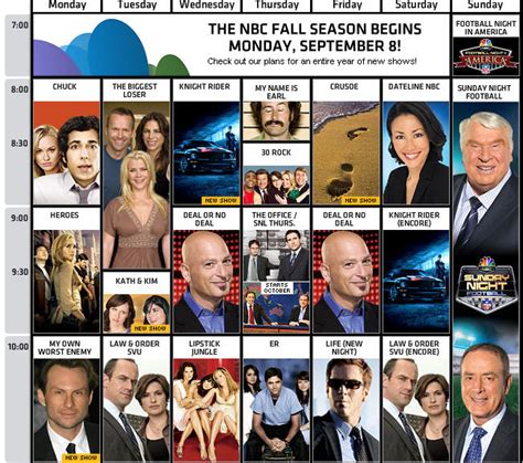 Nbc Fall Lineup Tv Carri Cristin