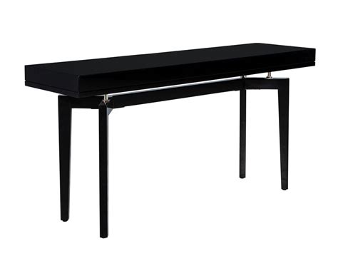 Modern Black Lacquered Console Table - Carrocel Fine Furniture