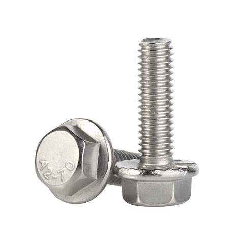 mellewell   mm flanged hex head bolts flange hexagon screws