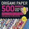 Origami Paper 500 Sheets Chiyogami Designs 6 Inch 15cm High Quality