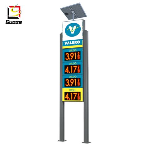 Gas Station Equipment Pylon Sign Design Advertising Pylon Gas Station