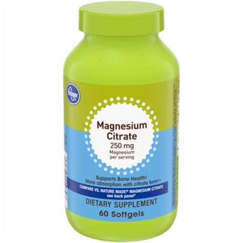 Kroger® Magnesium Citrate Softgels 250mg 60 Ct Kroger