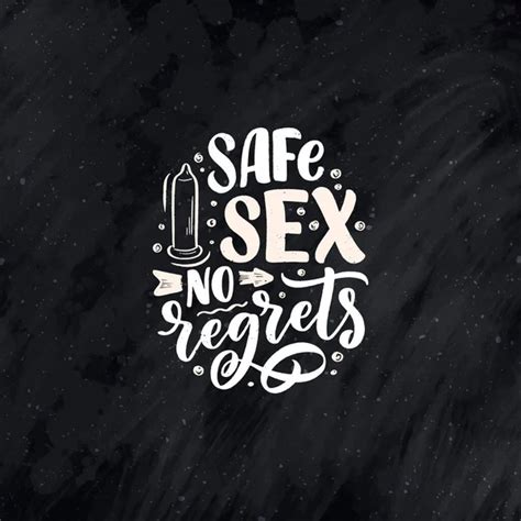 Safe Sex Slogans Great Design Any Purposes Lettering World Aids Stock