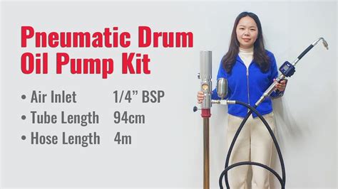 Pneumatic Air Operated Oil Drum Pump Kit Youtube