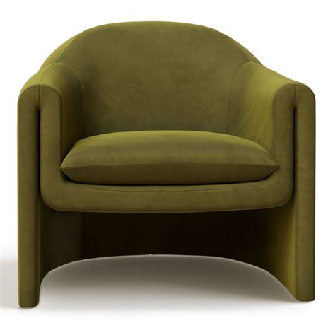 Pollman Upholstered Barrel Chair D Model For Vray Corona