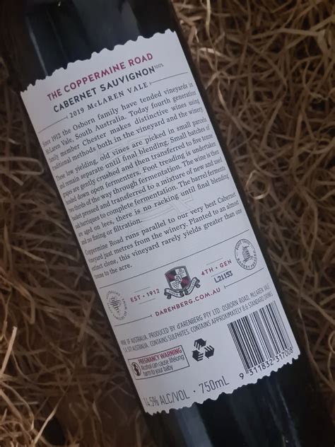 darenberg coppermine road cabernet sauvignon  melbourne wine house