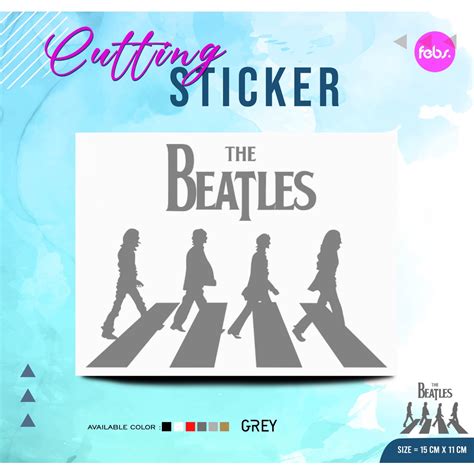 Cutting Sticker The Beatles Abbey Road Sticker Cutting The Beatles