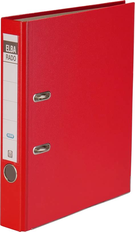 Elba Rado Lux Brillant Ro Binder Folders For Din A Red Amazon