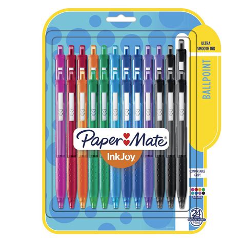 Paper Mate Inkjoy Retractable Ballpoint Pen Mm Assorted Pack