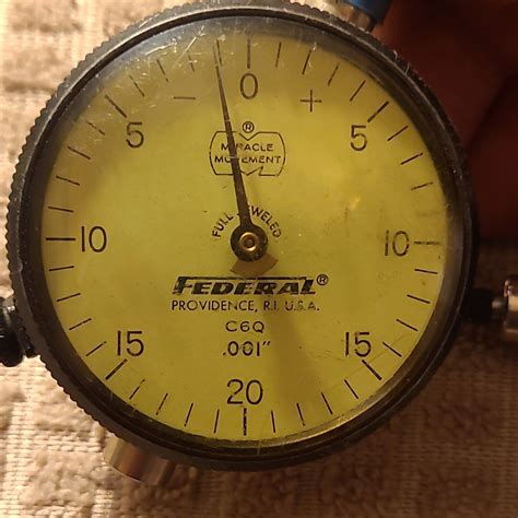 VINTAGE FEDERAL DIAL INDICATOR FULLY JEWELED MIRACLE MOVEMENT B3W