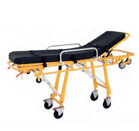 Biometer Emergency Wheeled Stretcher Steel Loading Ambulance Stretcher