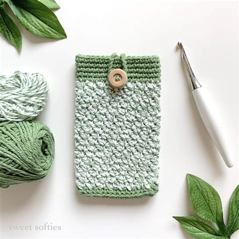 Crochet Phone Pouch Pattern Diy Tutorial Quick Easy Cute Free Etsy