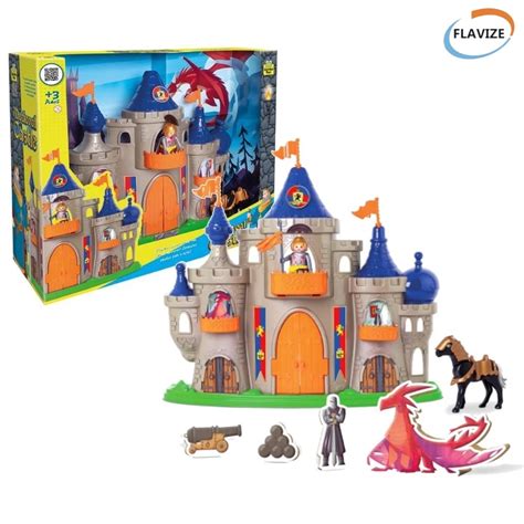 Brinquedos De Castelo - Castelo brinquedo infantil menino menina Medieval com Boneco e Cavalo ...