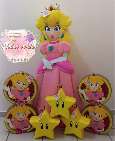 Piñata princesa Peach Fiesta princesa peach Manualidades Fiesta