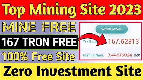 New Trx Mining Websites 2023 167 Tron Live Withdrawal New Crypto