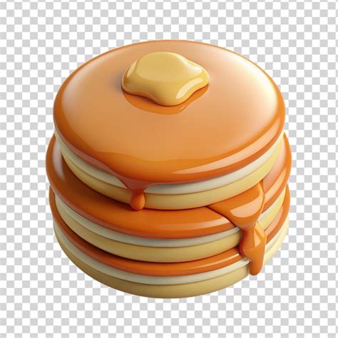 Premium Psd D Pancakes Isolated On Transparent Background