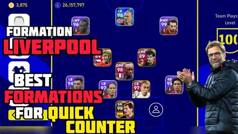 Liverpool 433 Efootball 2023 Best Formations For Quick Counter Pes