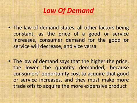 Ppt On Law Of Demand Powerpoint Slides Learnpick India