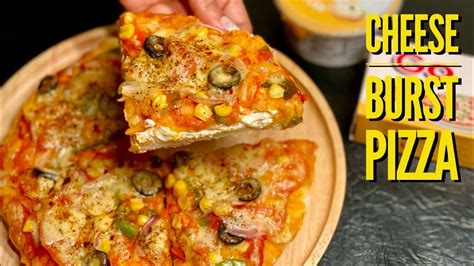 Cheese Burst Pizza Recipe चज बरसट पजज How to Make Cheese