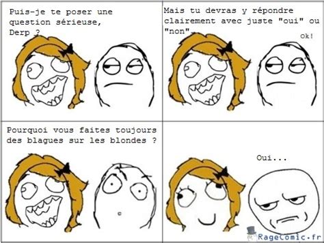 Blague sur les blondes - Non classé - Rage Comics Francais, Troll face