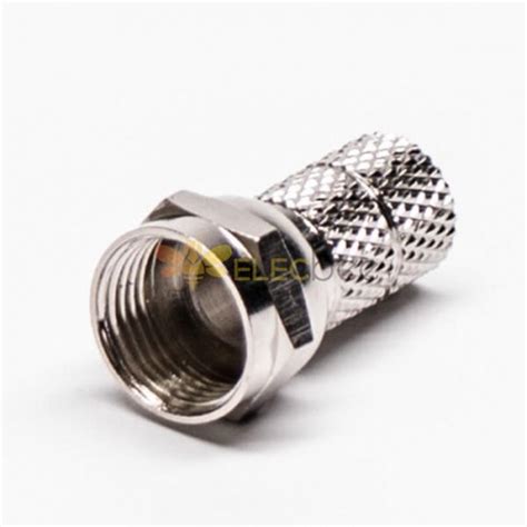 20pcs F Type for RG59 Coaxial Connector Male Straight Connector Solder Type