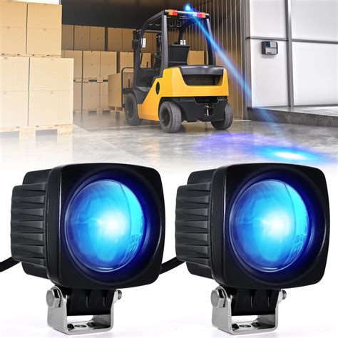 Buy ETzone Upgrade LED Forklift Safety Lights Blue 2 Pack Forklift