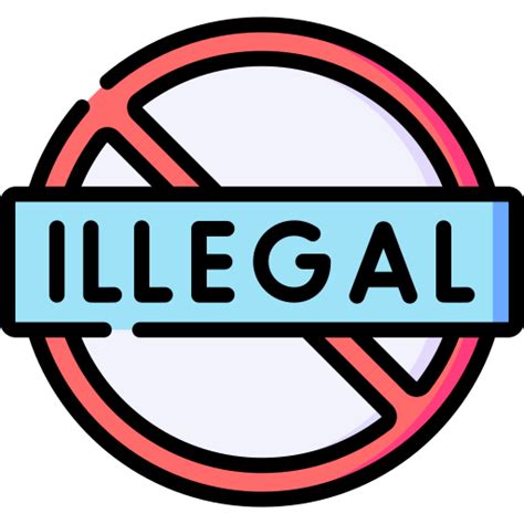 Illegal Special Lineal Color Icon