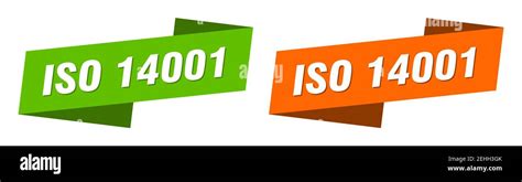 iso 14001 ribbon label sign set. iso 14001 banner Stock Vector Image & Art - Alamy