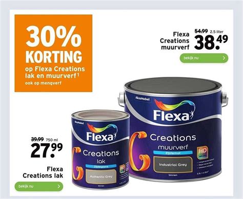 Flexa Creations Lak Of Flexa Creations Muurverf Aanbieding Bij Gamma