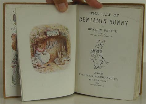 The Tale Of Benjamin Bunny Beatrix Potter 1st Edition