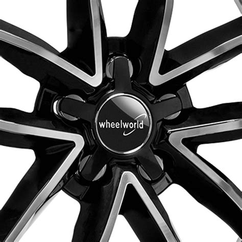 Wheelworld Wh Big Cap Black Polished Alloy Wheels Wheelbase