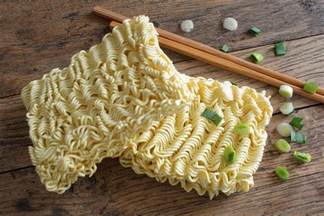 Dry Ramen Noodles. Asian Ramen Instant Noodles Stock Image - Image of ...