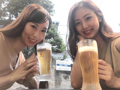 古城優奈さんのインスタグラム写真 古城優奈instagram「仕事終わりのビール🍻 仕事終わりちょこっと エビス参祖師谷店 店員